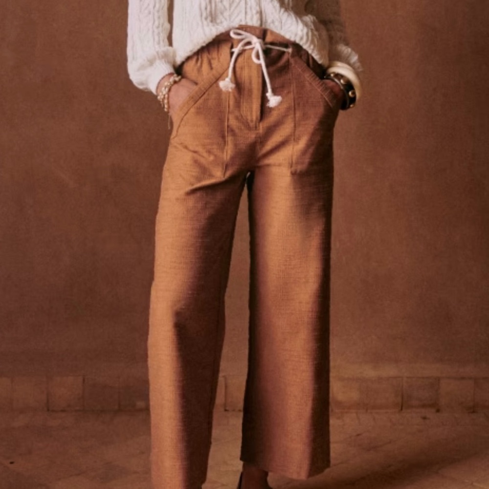 Sezane Jacques Trousers in Camel - 12